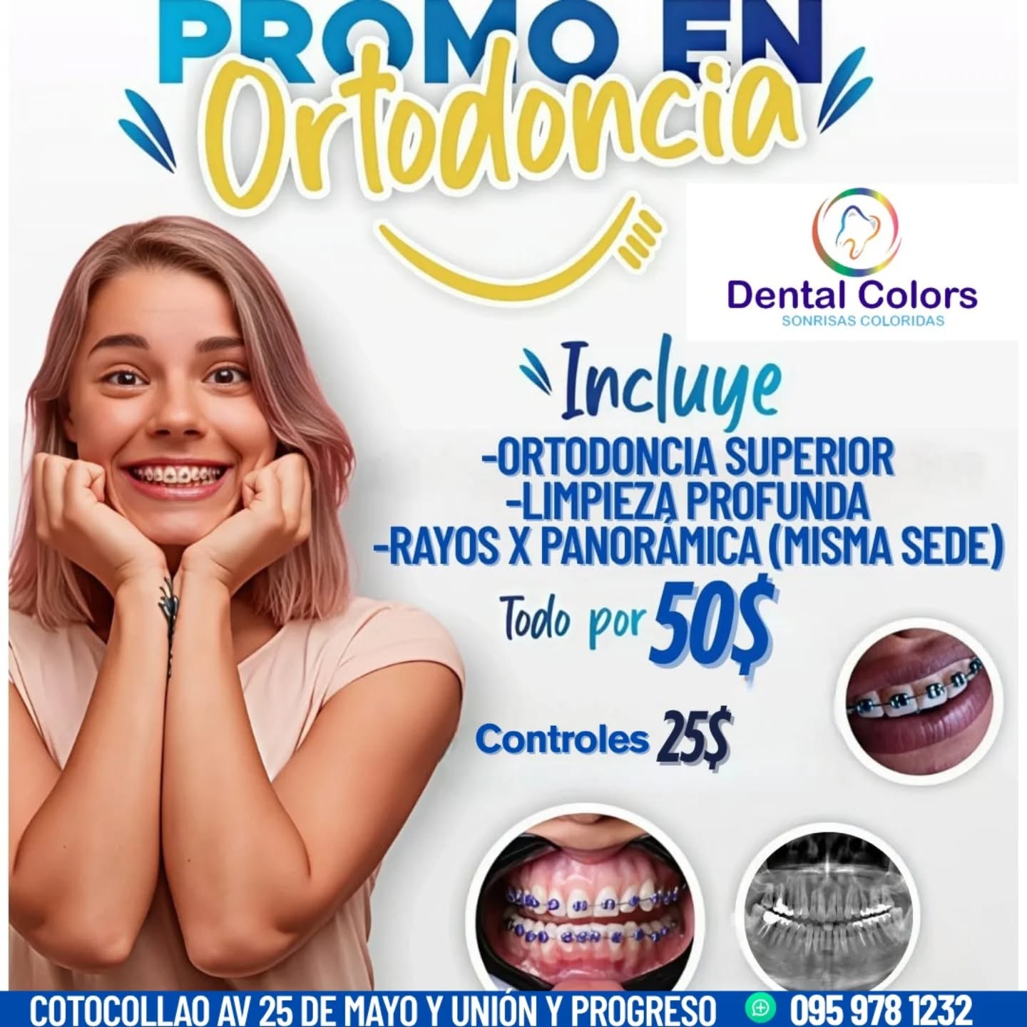 Promoción de ortodoncia de Dental Colors